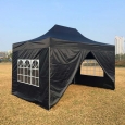 Быстросборный шатер гармошка 3х4.5 черного цвета